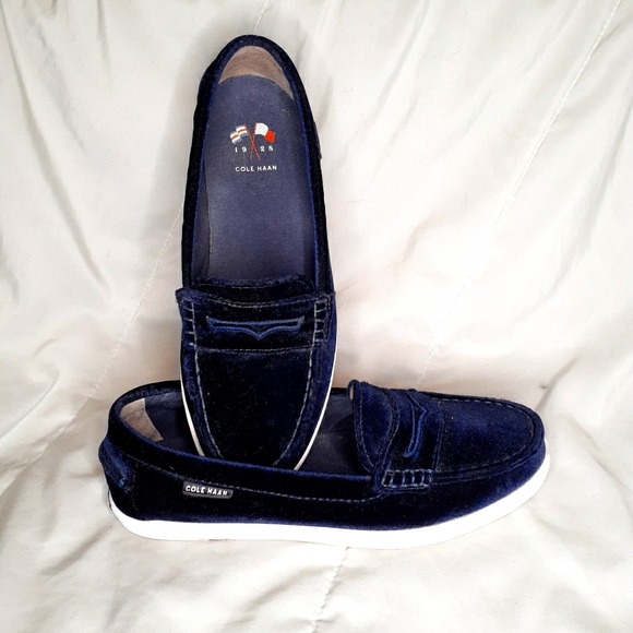 Cole Haan Womens Velvet Slip On Loafers 